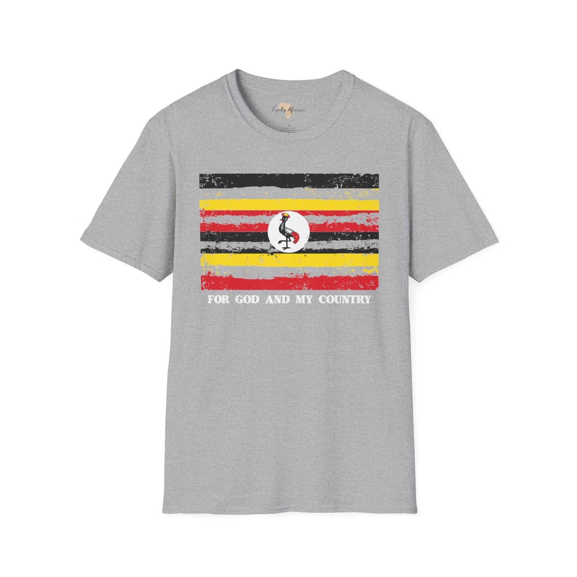 Uganda strip unisex softstyle tee Funky African