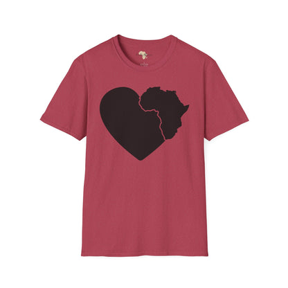 Love, Africa graffiti unisex softstyle tee