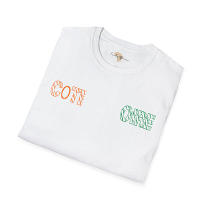 Côte d'Ivoire text unisex softstyle tee