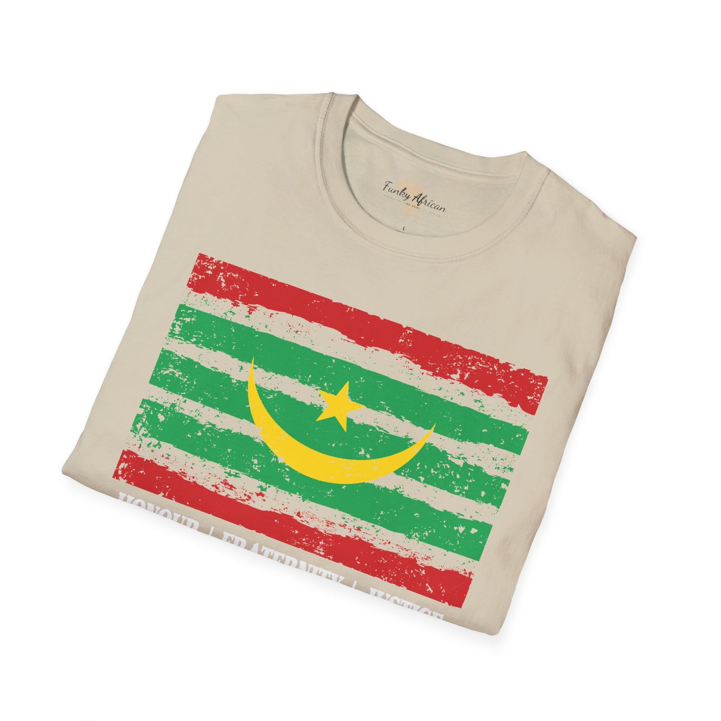 Mauritania strip unisex softstyle tee