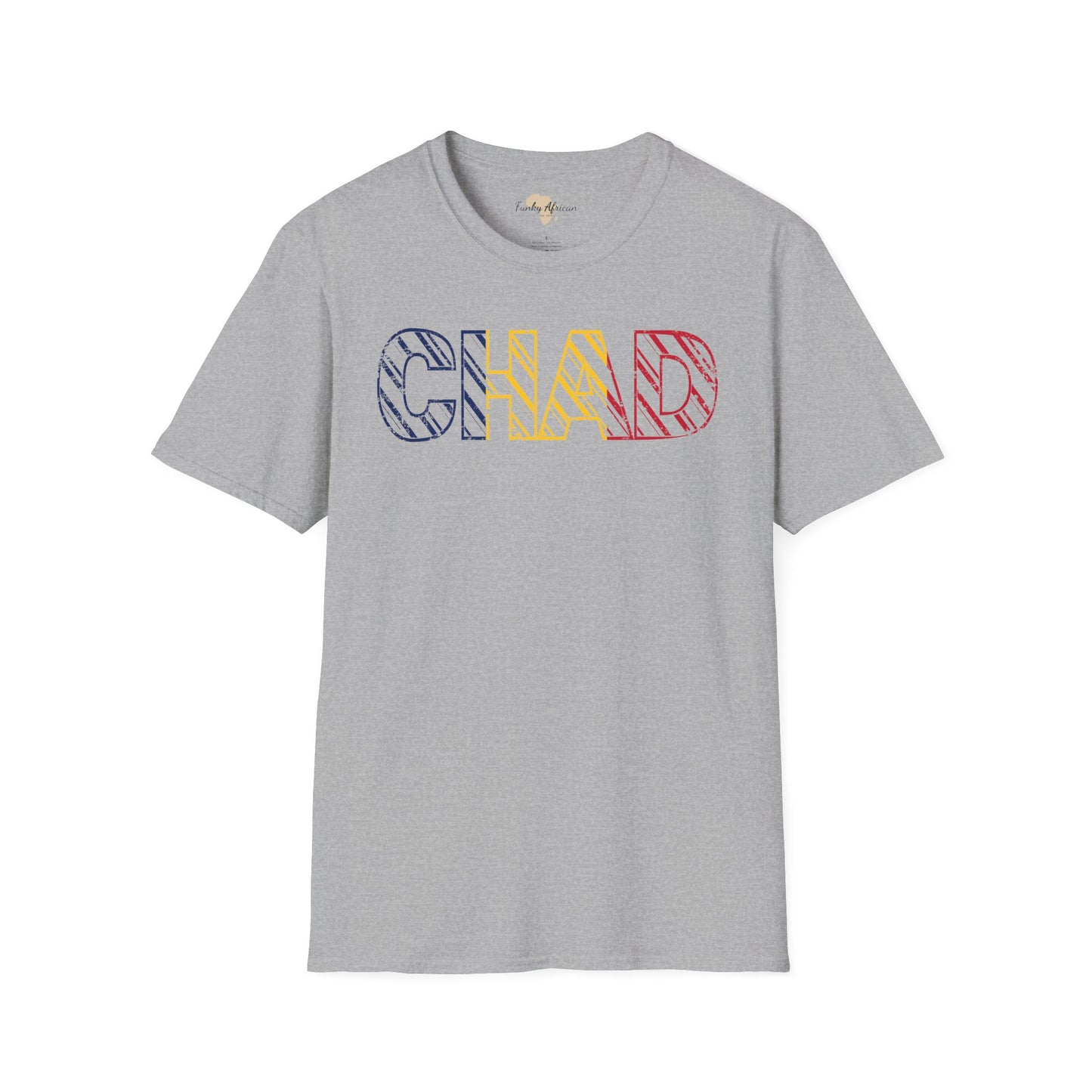 Chad text unisex softstyle tee