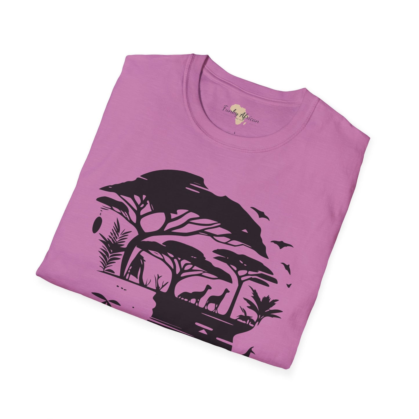 African map graffiti unisex softstyle tee