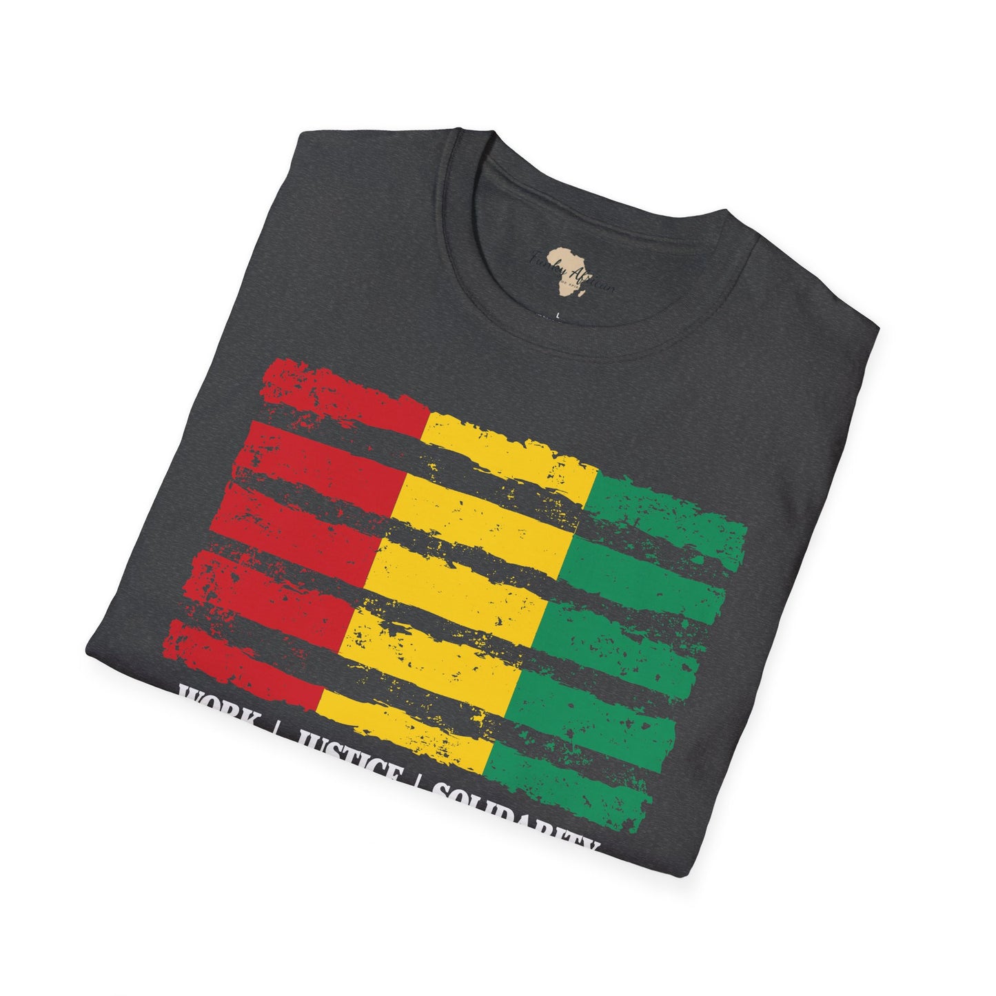 Guinean strip unisex softstyle tee