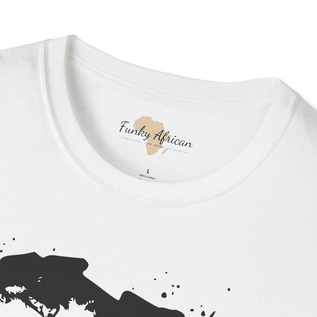 African map graffiti unisex softstyle tee Funky African