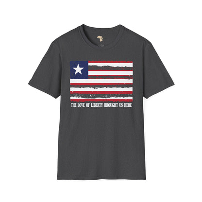 Liberia strip unisex softstyle tee