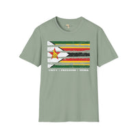 Zimbabwe strip unisex softstyle tee Funky African