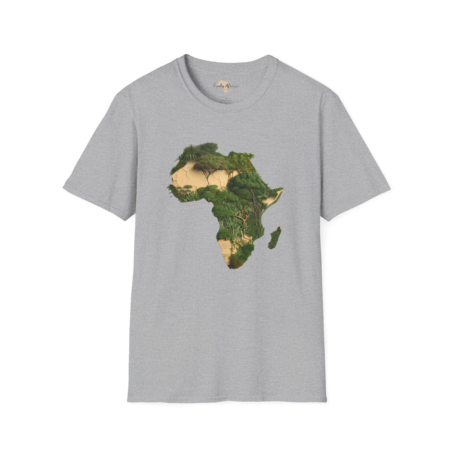 African forest unisex softstyle tee