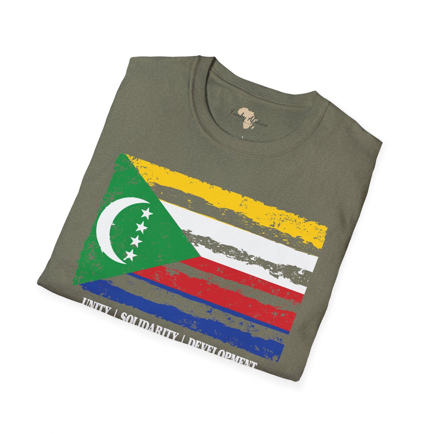 Comoros strip unisex softstyle tee