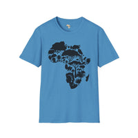 African map unisex softstyle tee Funky African