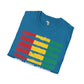 Guinean strip unisex softstyle tee Funky African