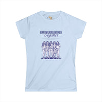 Empowering women together Women's Softstyle Tee Funky African