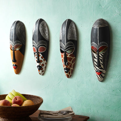 African resin wall decoration