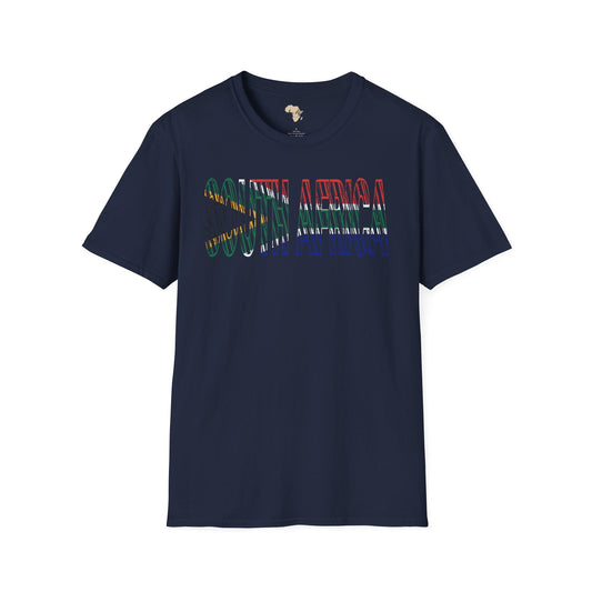 South African text unisex softstyle tee Funky African