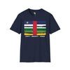 Central African Republic strip unisex softstyle tee Funky African