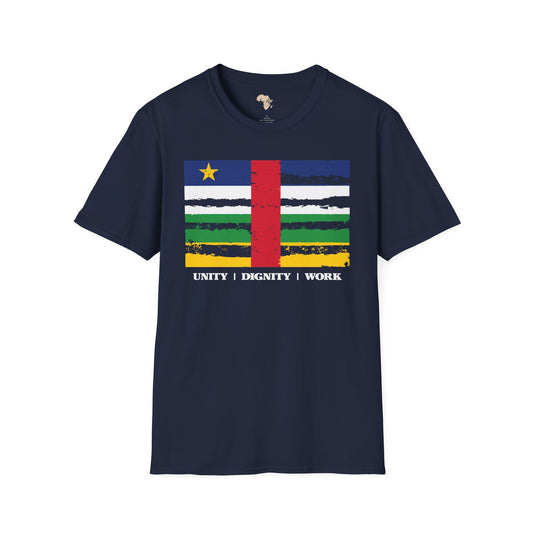Central African Republic strip unisex softstyle tee
