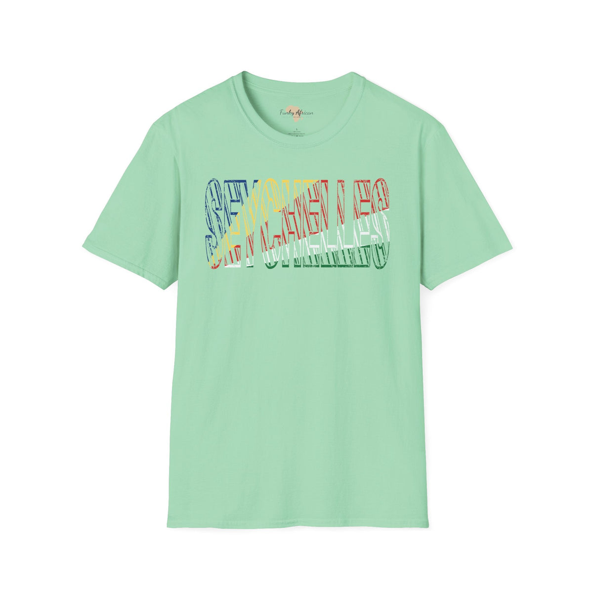 Seychelles text unisex softstyle tee Funky African