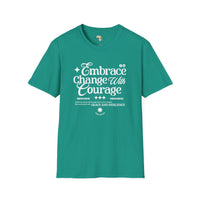Embrace change unisex softstyle tee Funky African