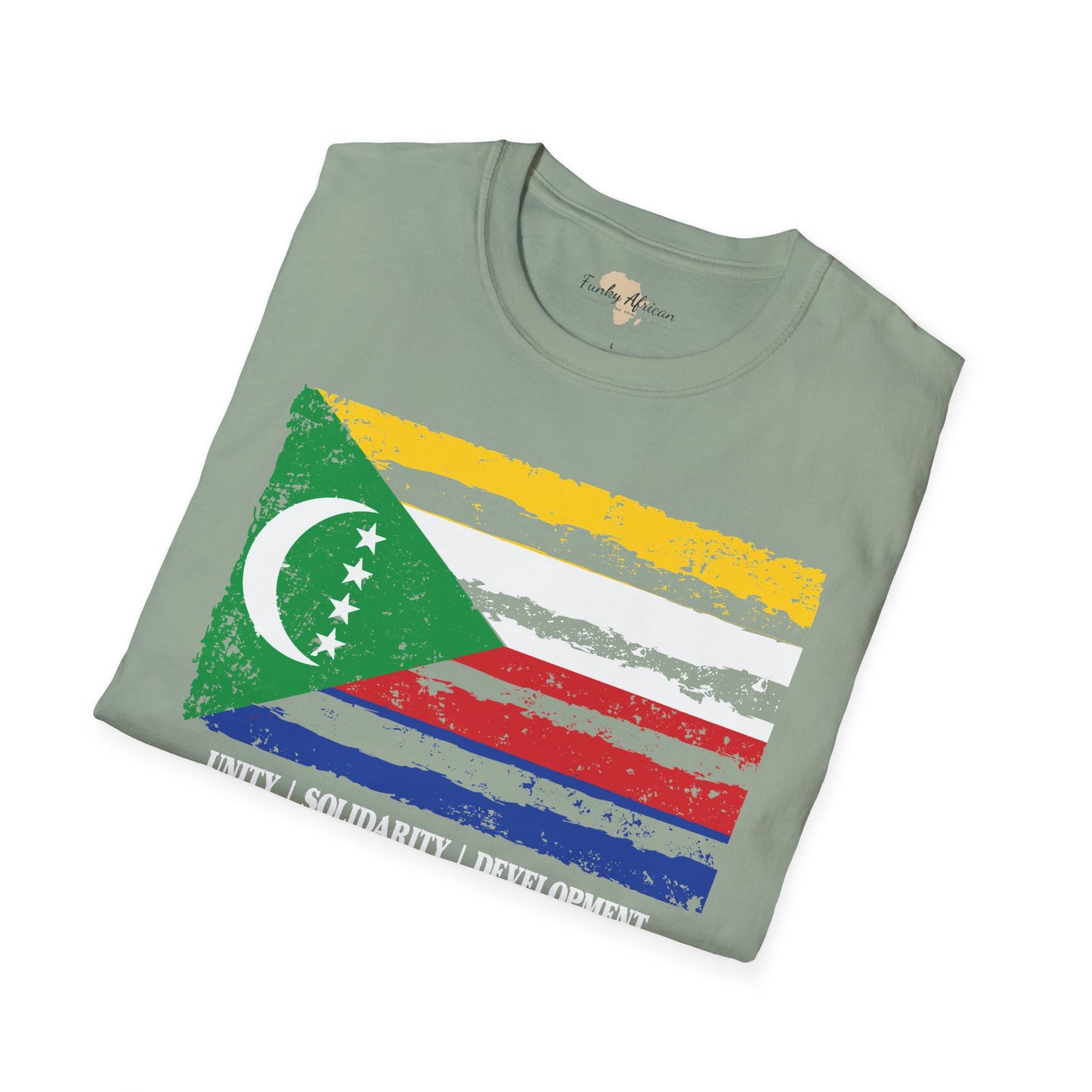 Comoros strip unisex softstyle tee