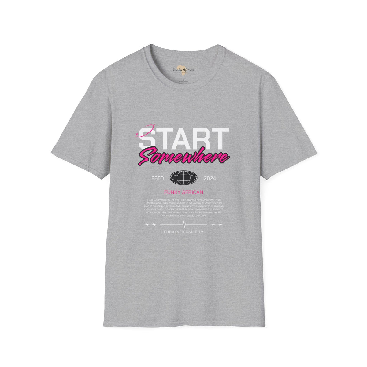Just start unisex softstyle tee Funky African