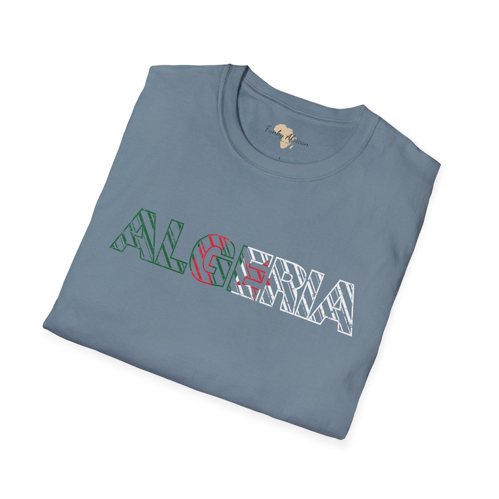 Algeria text unisex softstyle tee Funky African