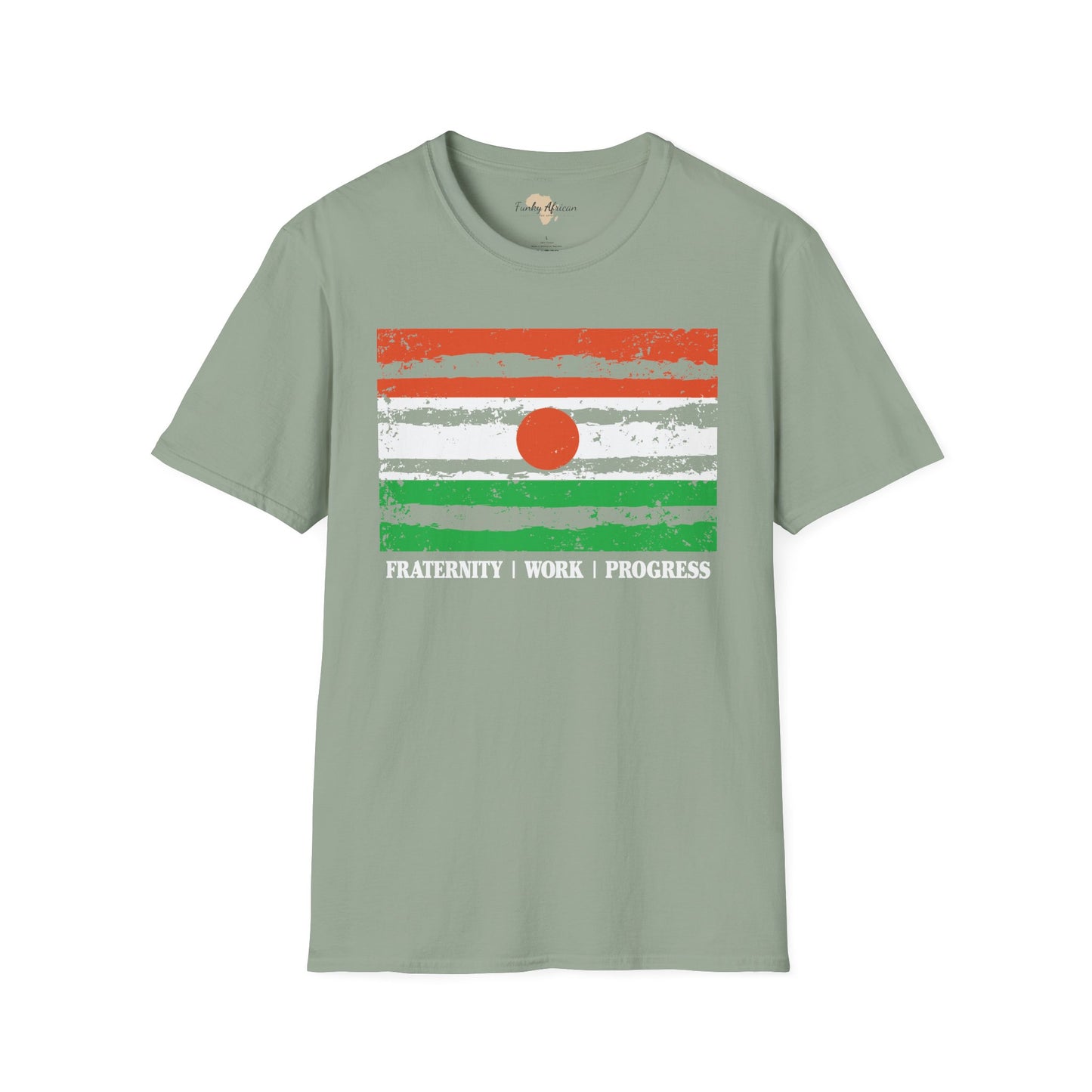 Nigerien strip unisex softstyle tee