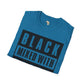Black mixed with black unisex softstyle tee Funky African