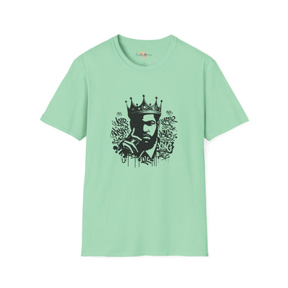 African King graffiti unisex softstyle tee