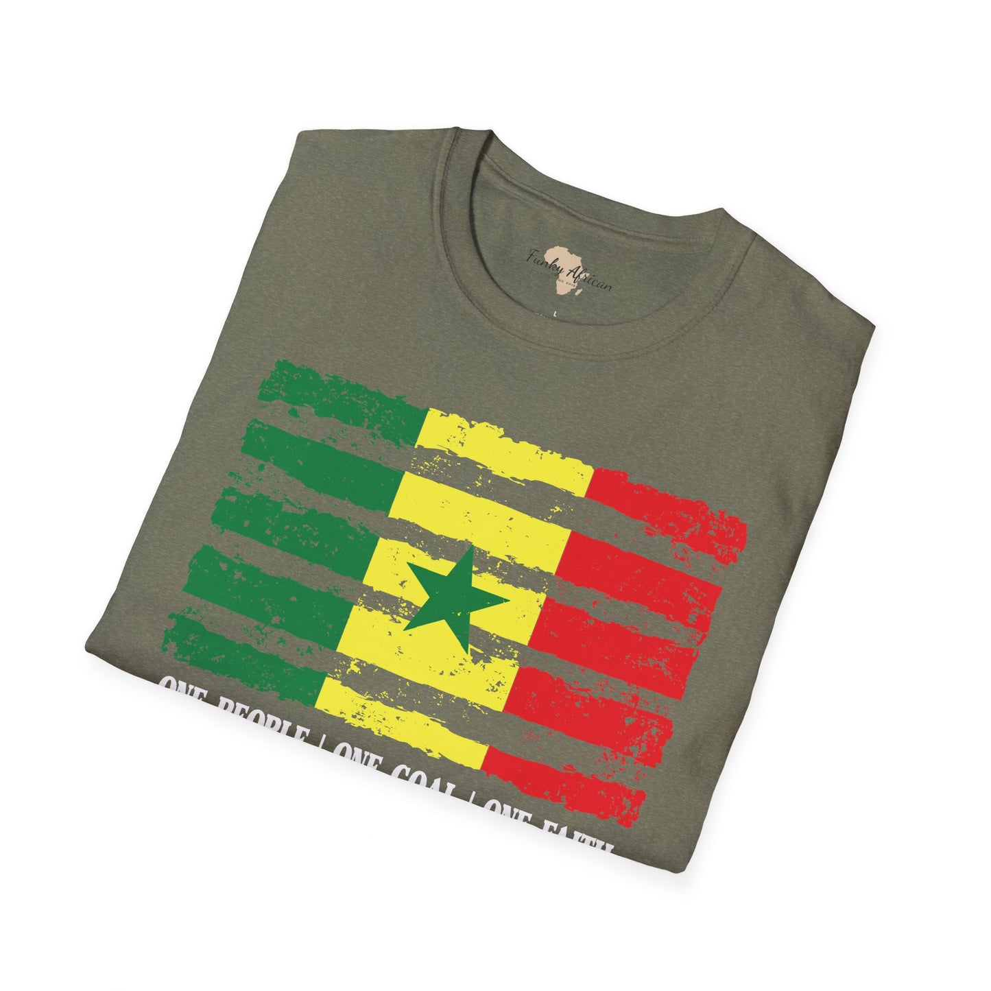 Senegal strip unisex softstyle tee