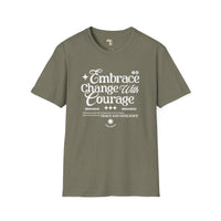 Embrace change unisex softstyle tee Funky African