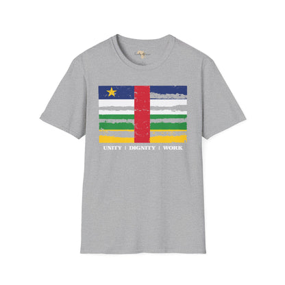 Central African Republic strip unisex softstyle tee