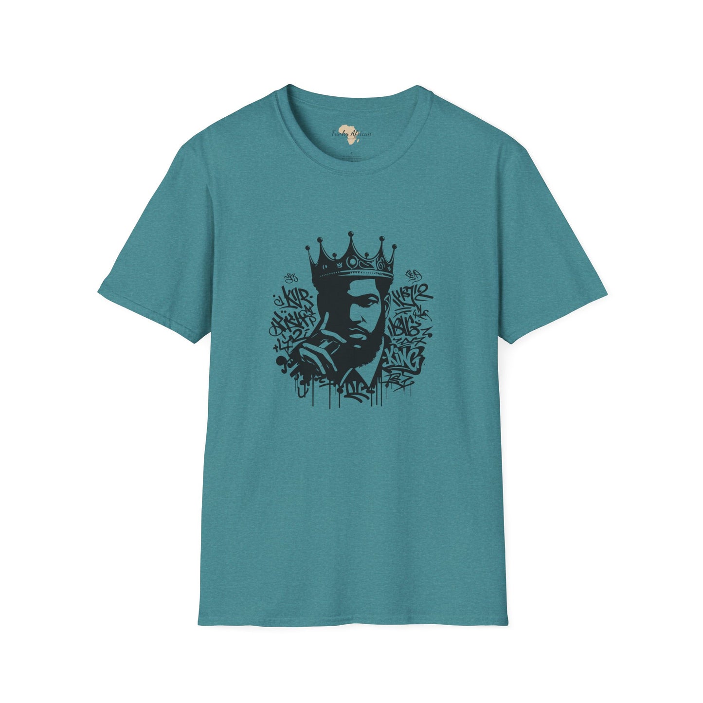 African King graffiti unisex softstyle tee