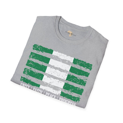 Nigeria strip unisex softstyle tee