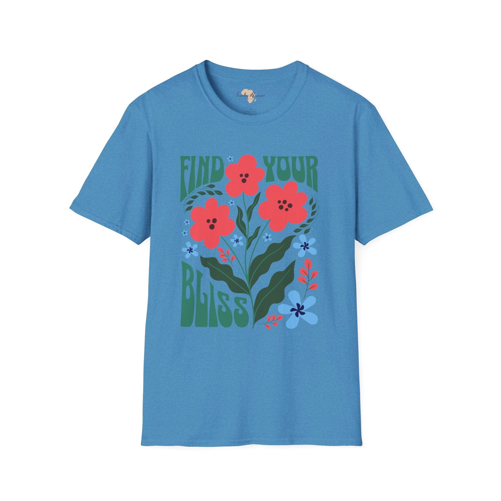 Find your bliss unisex softstyle tee Funky African