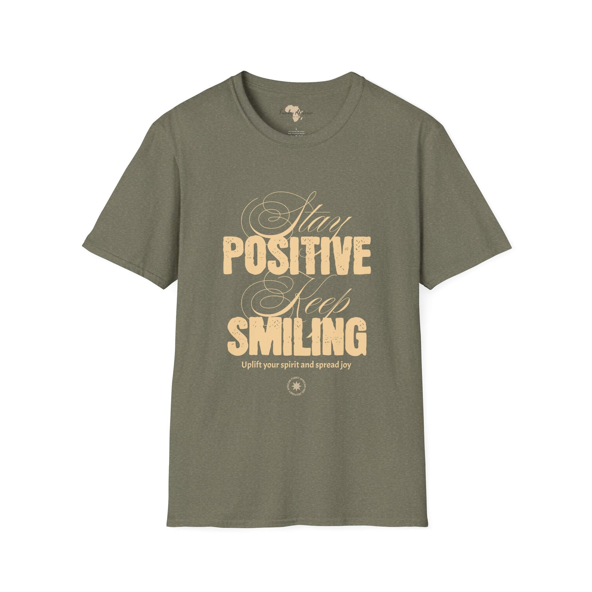 Stay positive unisex softstyle tee Funky African