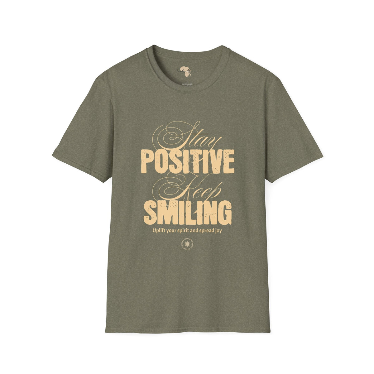 Stay positive unisex softstyle tee Funky African