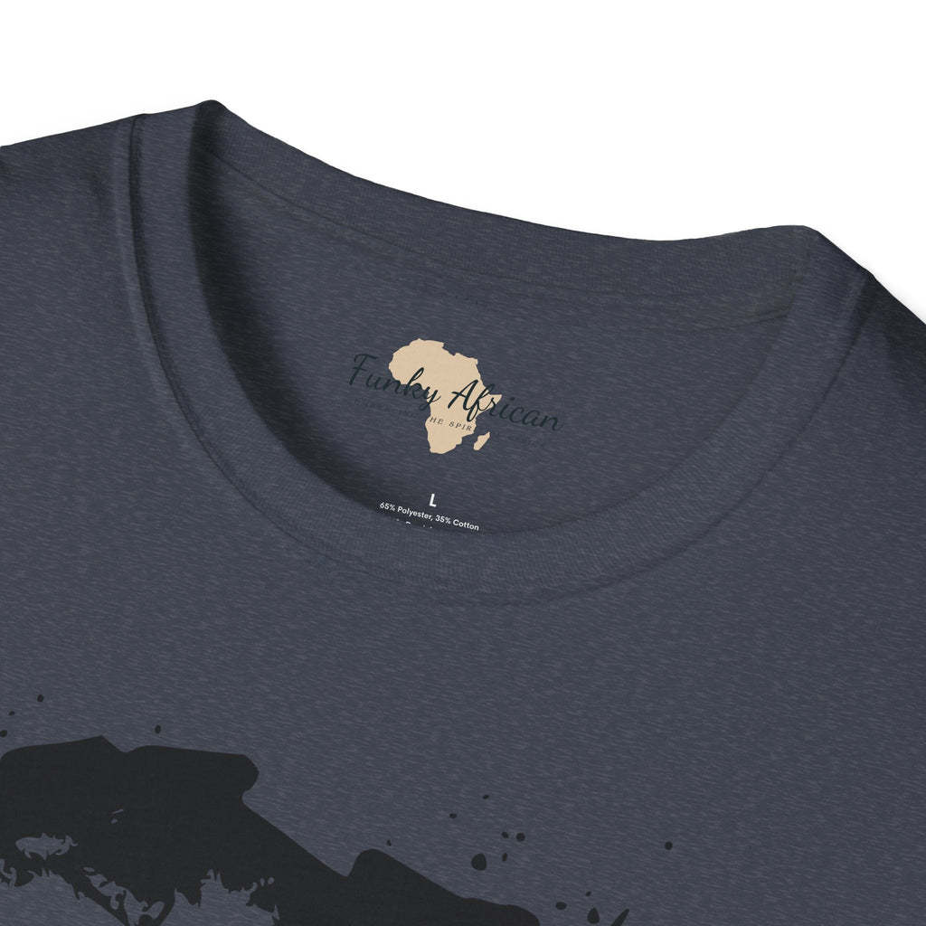 African map graffiti unisex softstyle tee Funky African
