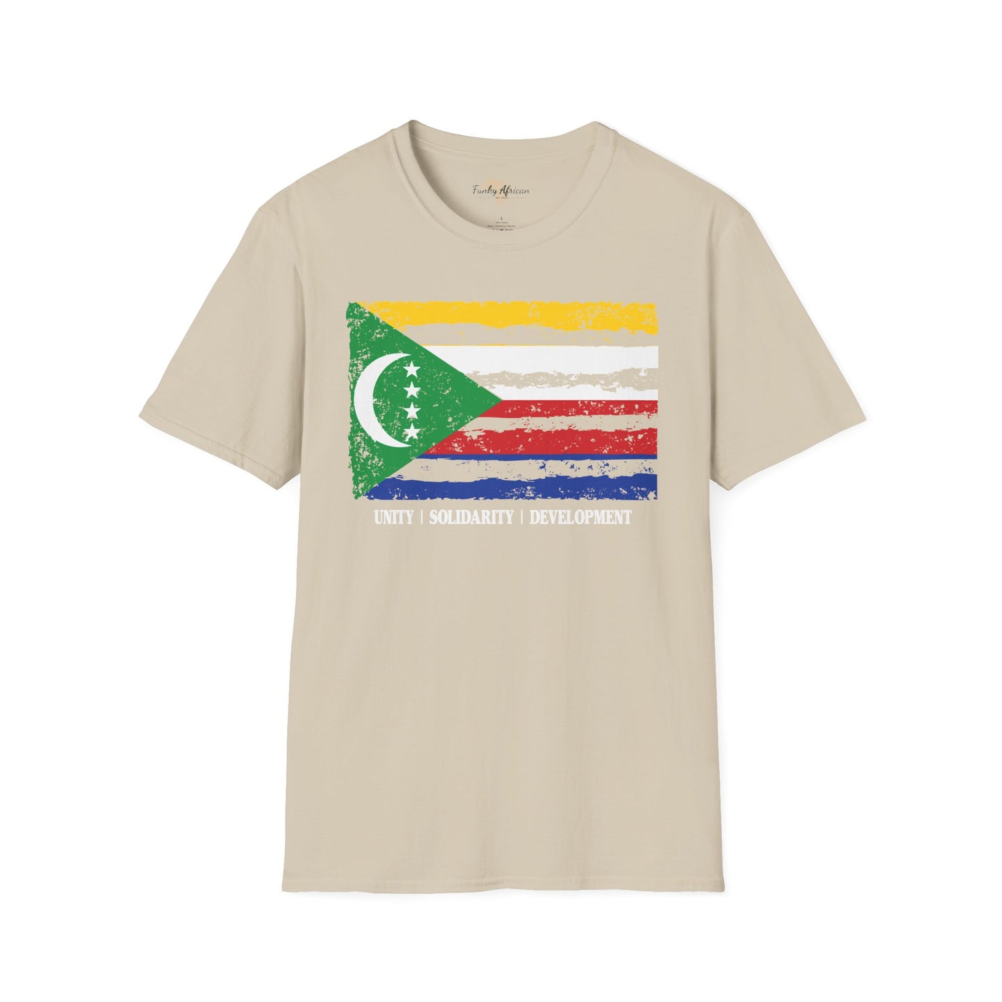 Comoros strip unisex softstyle tee