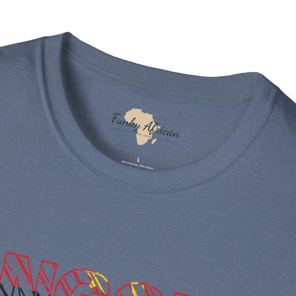 Angola text unisex softstyle tee Funky African