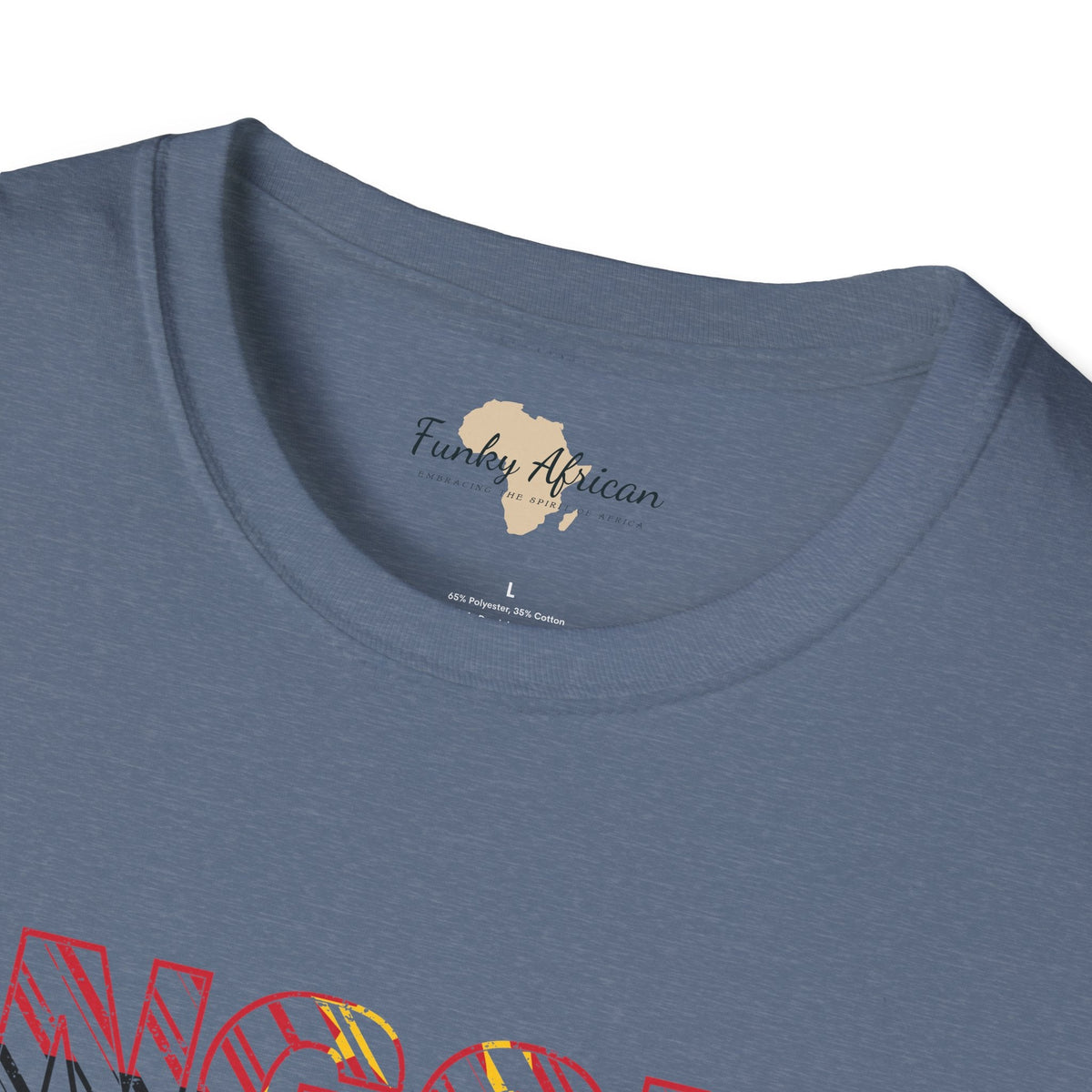 Angola text unisex softstyle tee Funky African