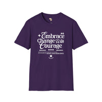 Embrace change unisex softstyle tee Funky African