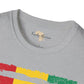 Guinean strip unisex softstyle tee Funky African