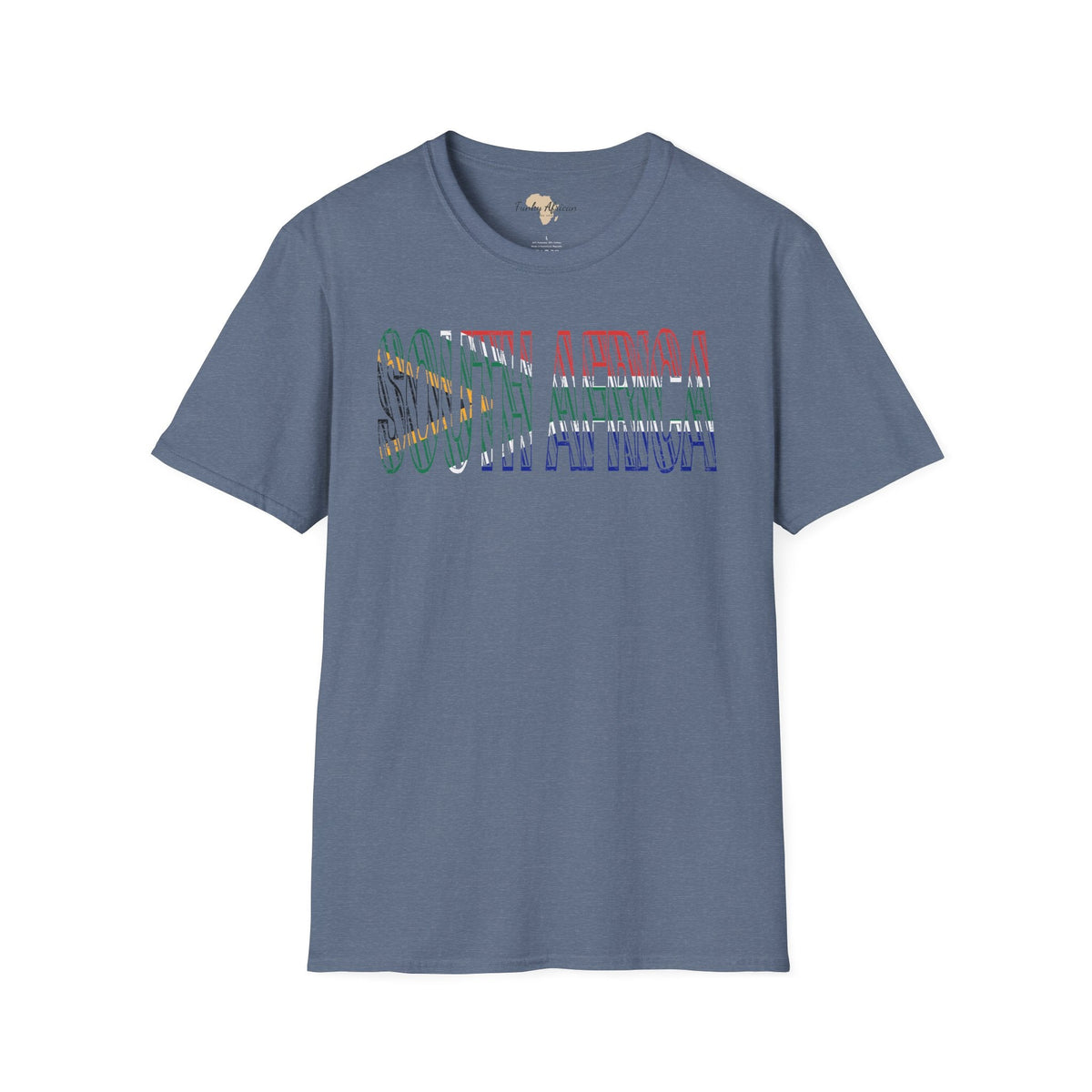 South African text unisex softstyle tee Funky African