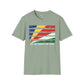 Seychelles strip unisex softstyle tee Funky African
