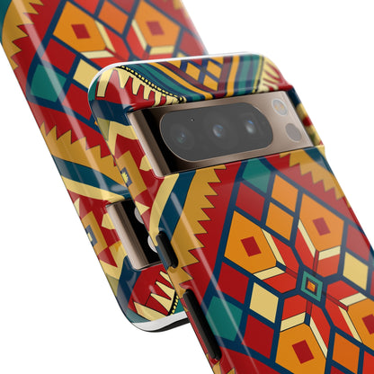 African Print Google Pixel Tough Cases