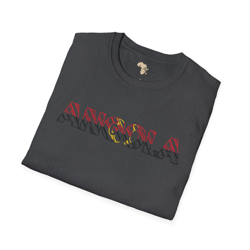 Angola text unisex softstyle tee Funky African