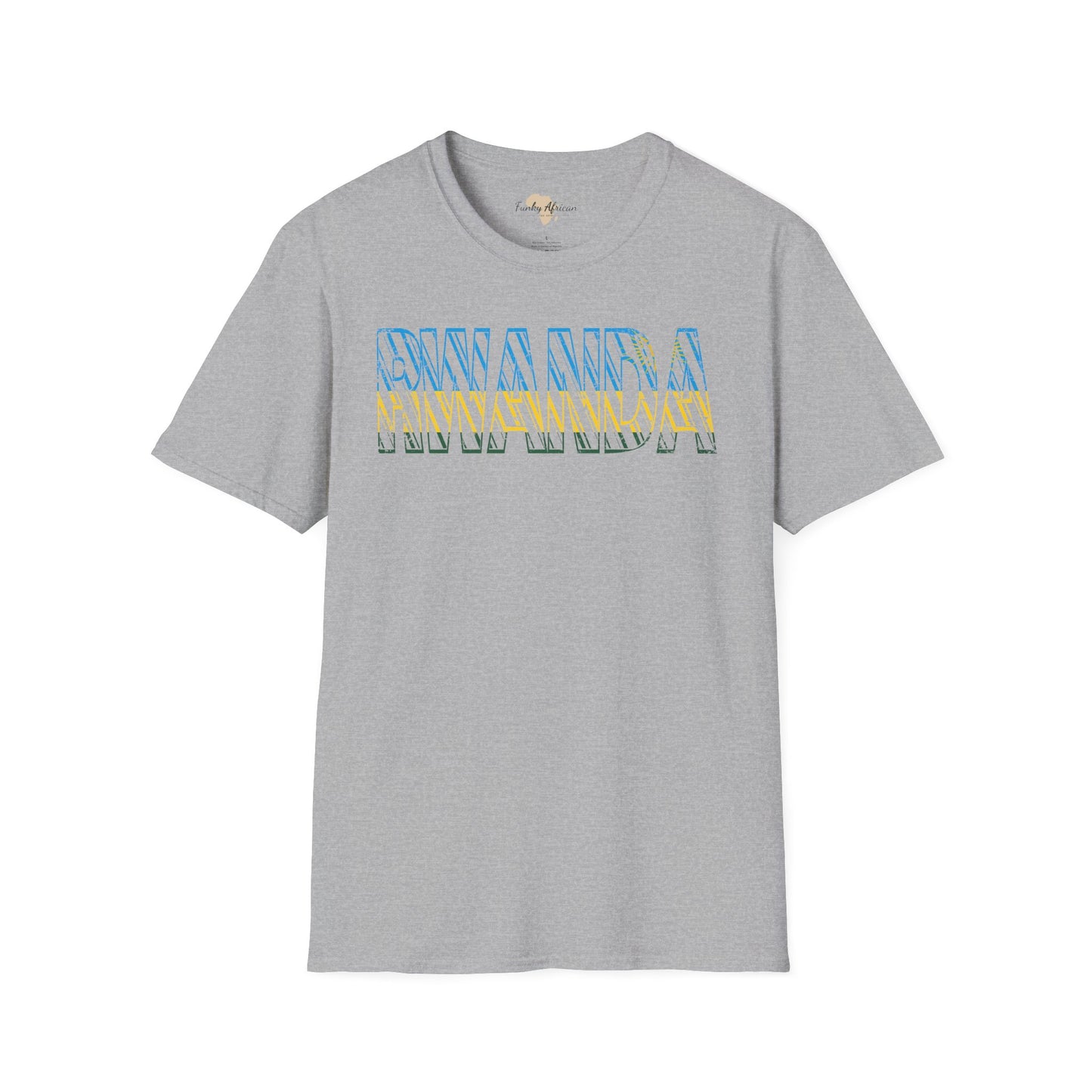 Rwanda text unisex softstyle tee