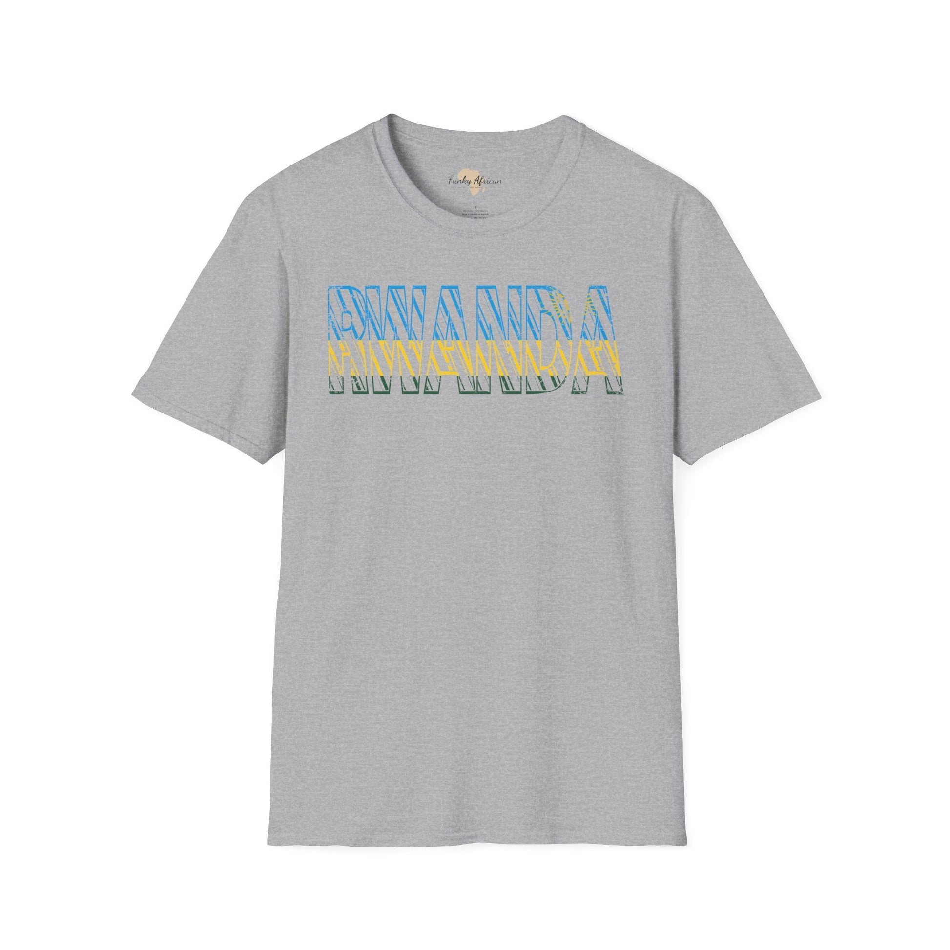Rwanda text unisex softstyle tee Funky African