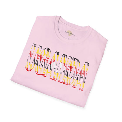 Uganda text unisex softstyle tee