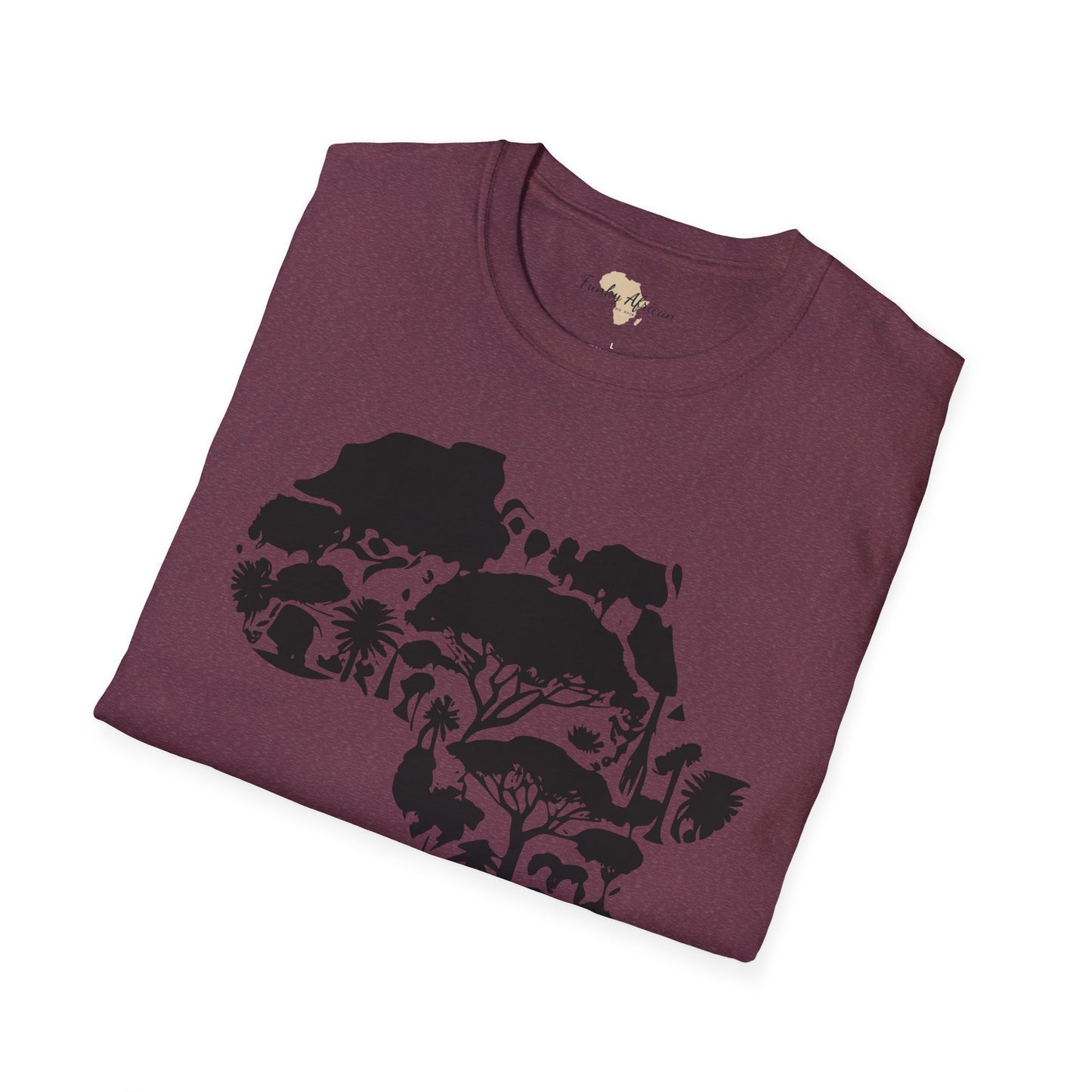 African map unisex softstyle tee