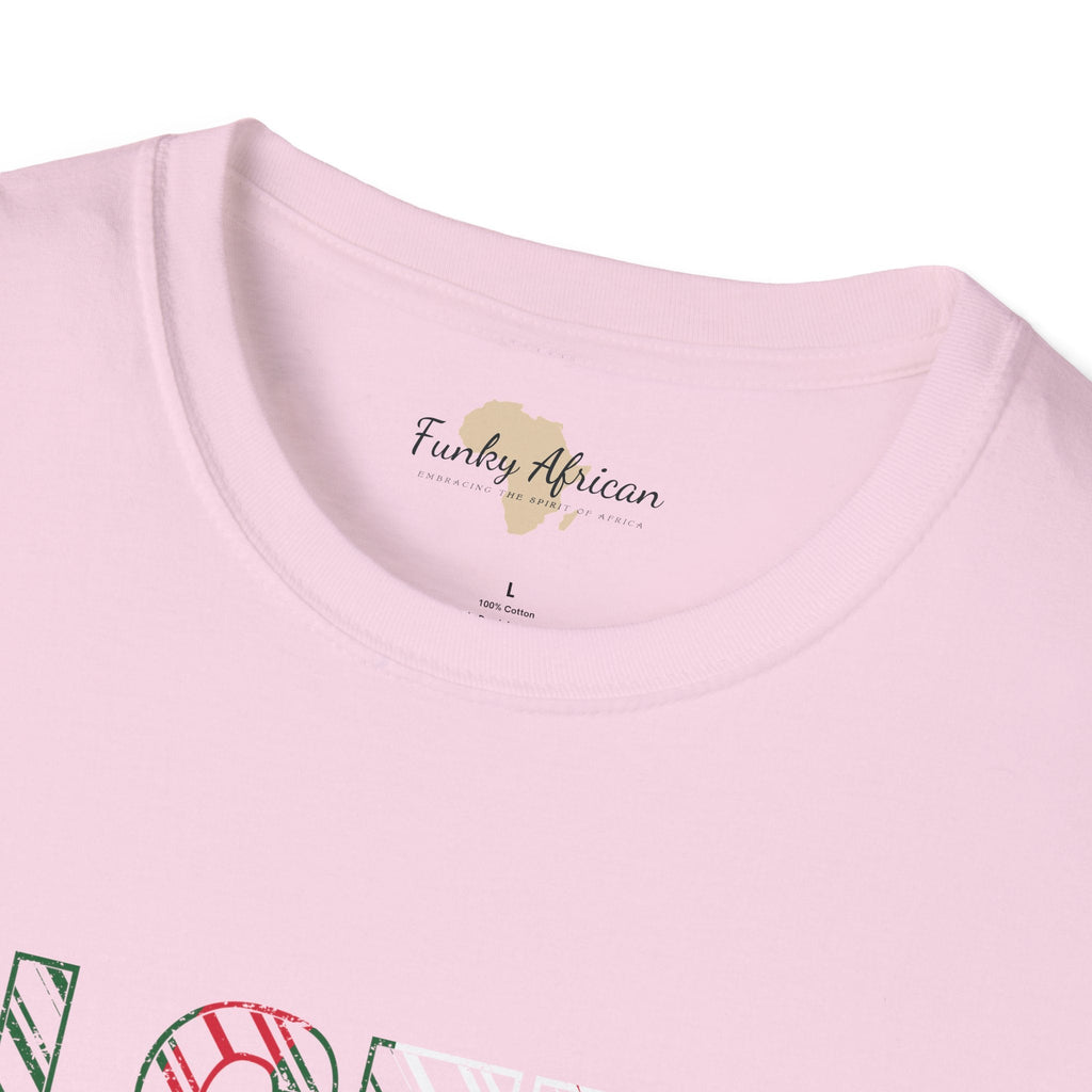 Algeria text unisex softstyle tee Funky African